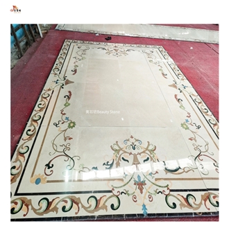 Marble Inlay Pattern Waterjet Medallions