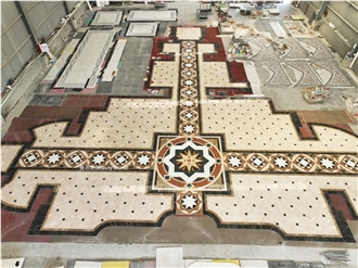 Marble Waterjet Medallions Polished Pattern Product