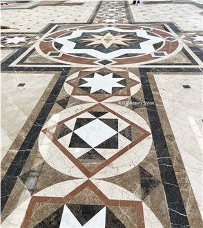 Marble Waterjet Medallions Polished Pattern Product