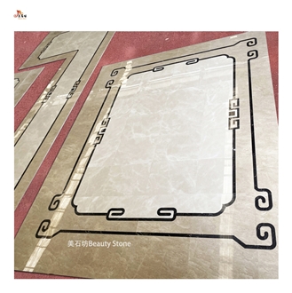 Simple Design Waterjet Pattern Floor Inlay Medallion