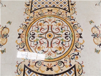 Water Jet Medallion Carpet Pattern For Villa House Decoration