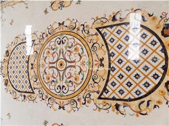 Water Jet Medallion Carpet Pattern For Villa House Decoration