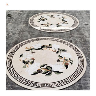 Waterjet Medallions Floor Pattern Marble