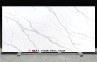 Calacatta Brilliant CSQ288 Quartz Slabs