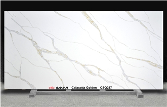 Calacatta Golden CSQ287 Quartz Slabs