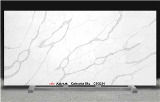 Calacatta Sky CSQ224 Quartz Slabs