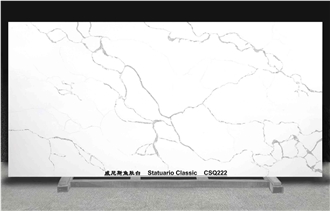 Statuario Classic CSQ222 Quartz Slabs