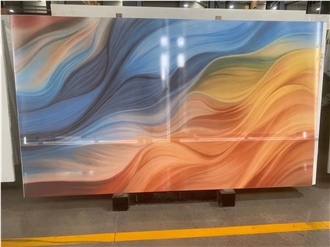 Awesome Beautiful Chinese 3D Artificial Stone Quartz Slabs