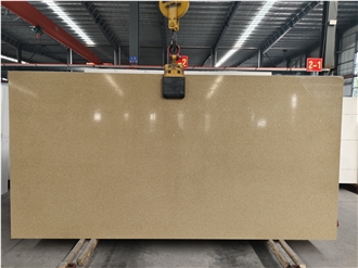 Cheaper Pure Crystal Light Yellow Quartz Slabs