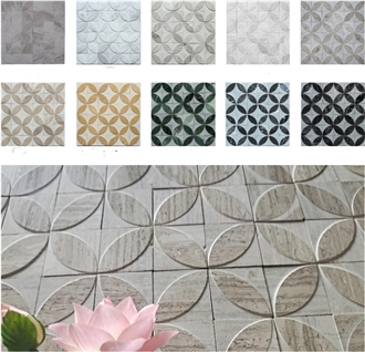 Multiple Mosaic Tiles Natural Marble With High Quality