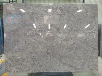 Pure New Grey Marble Slabs Wit High Quality