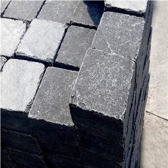 Blue Limestone Cobble European Style Luxury Paving Stone