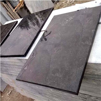 Customized China Blue Limestone Rectangle Table Tops