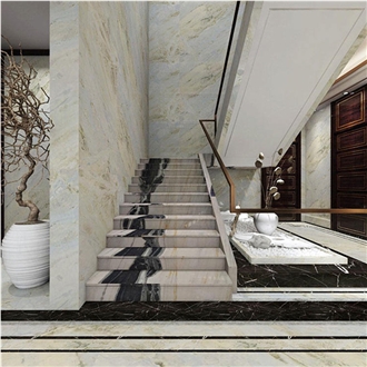 Green Marble Wall Tiles Polishing Slabs Use For Hotel Villa