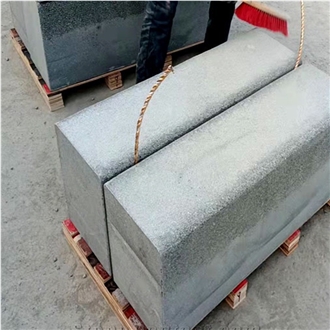 High Quality Shandong G654 Dark Grey Curbstone
