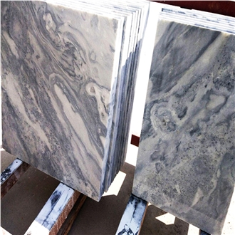 Wholesale Cloudy Grey-White Square Marble Wall Tiles