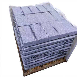 Wholesale Silver Gray Granite Cobble Stone Pavers