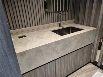 Natural White Victoria Falls Quartzite Slab Tiles