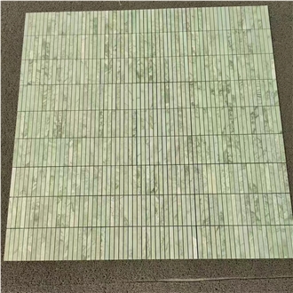 China New Ming Light Green Marble Mosaic Tiles