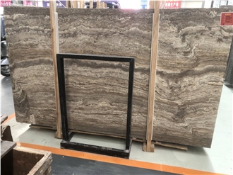 Iran Silver Grey Travertine Slabs For Wall And Floor