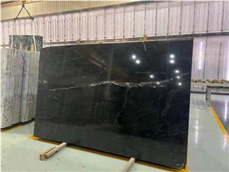 Via Lactea Brazilian Black Granite Slabs For Kitchen