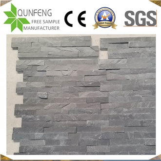 Jiujiang Antacid Black Split Slate Z Wall Cladding Panels