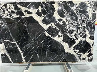 Good Price Napoleon Black Marble Slab Tiles