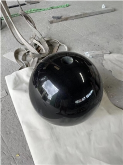 Black Granite Sphere Fountain