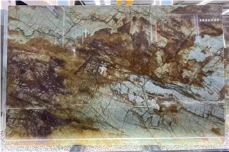 Brown Quartzite With Blue Veins Slabs