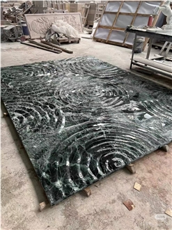 Green Marble Italy Verde Alpi Marble 3D CNC Wall Panels