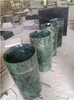 Green Marble Pedestal Basin