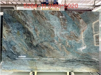 Jeriba Blue Quartzite Amazon Blue Polished Quartzite Slabs