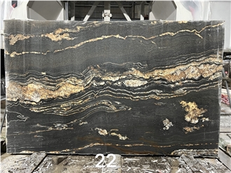 Magma Gold Black Taurus Granite Slabs