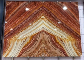 Ruby Red Onyx Slabs