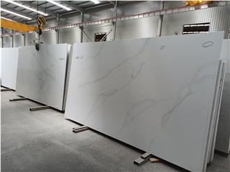 Artificial Stone 5052 Calacatta Leon Quartz Slabs