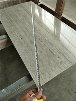 Hot Sale Polished Grey Wood Marble Tiles