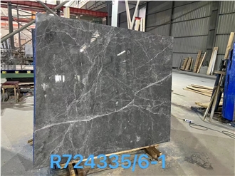 Grey Emperador Marble Slabs, Floor Tile
