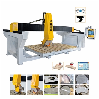 Cnc 5 Axis Heavy-Duty Mono-Block Marble Stone Bridge Saw