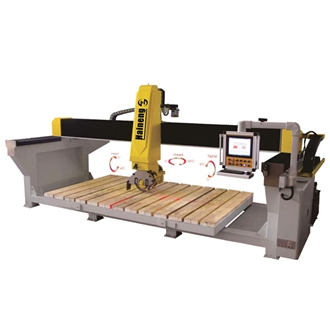 HTQ500GL Cnc 5 Axis Heavy-Duty Mono-Block Marble Stone Bridge Saw