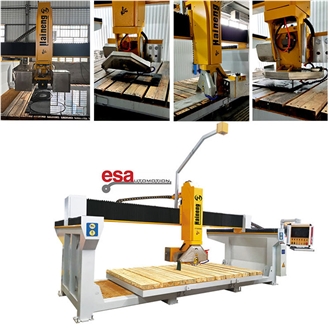 WCQ500/650 Five Axis CNC Bridge Saw(Italian ESA System)