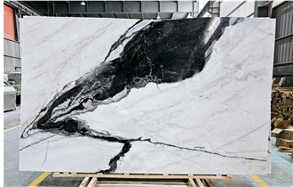 New Quarry Panda White Marble Slabs