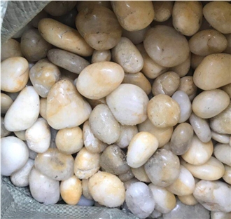 24 Hrs High Polished White Pebbles