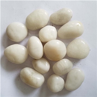 30 Hours High Polished White Pebbles (Well Selected)