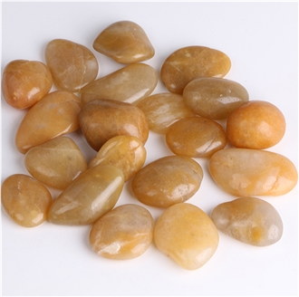 30 Hours High Polished Yellow Pebbles (Well Selected)