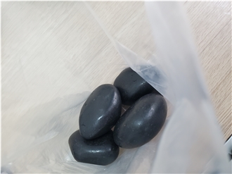 A Grade Polished Black Pebble Stones