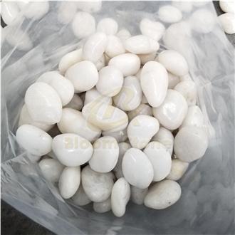 High Polished White Pebble Stone For Landscaping