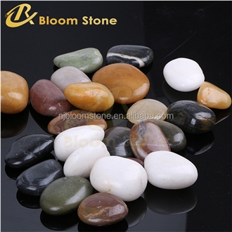 Mixed Color High Polished Marble Pebbles