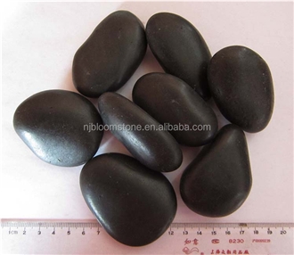 Pebble Stone Black River Rocks For Garden