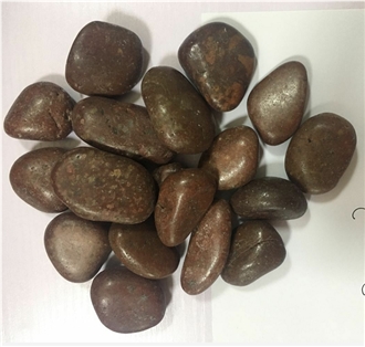 Polished Granite Red Pebbles