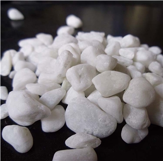 Tumbled Snow White Pebbles